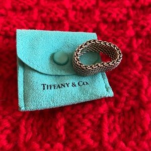 Tiffany and Co. Mesh ring size 8